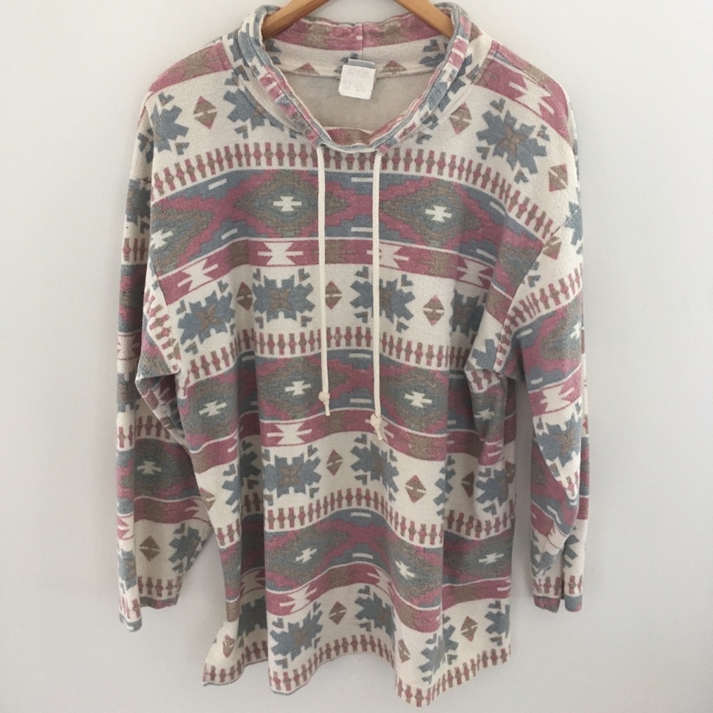 Vintage Tribal Print Pullover
